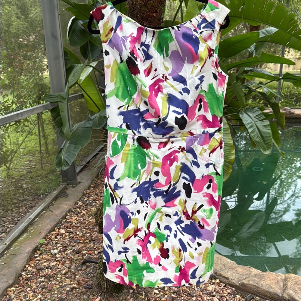 Zoda Sleeveless woman’s dress Purple and Green Size 10